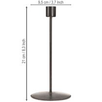 Artikel Kerzenständer Stabkerzenhalter Antikbraun H21,5cm 2St