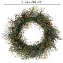 Artikel Künstlicher Kiefernzweig Kranz mit Zapfen 60 cm
