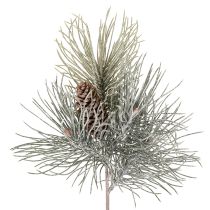 Artikel Künstlicher Kiefernzweig mit Zapfen winterlich 40cm