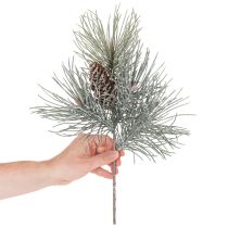 Artikel Künstlicher Kiefernzweig mit Zapfen winterlich 40cm