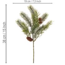 Artikel Weihnachtszweig künstlich Deko Zweig mit Tannenzapfen