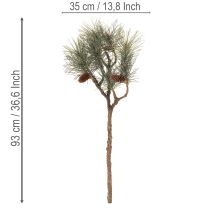 Artikel Kiefernzweig künstlich mit Zapfen Dekoration Wohnzimmer 93cm