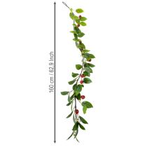 Artikel Künstliche Girlande mit Kirschen Perfekt für natürliche Raumdeko florale Optik 160cm