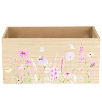 Artikel Kleine Holzbox Holzkiste Blumen Schmetterling 30x18cm