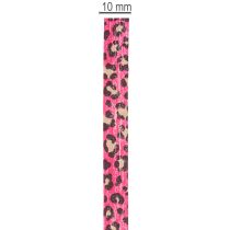 Artikel Dekoband Leoprint Pink Kräuselband für Geschenkverpackungen und Basteln 10mm 100m