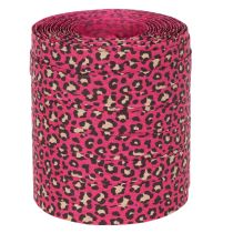 Artikel Dekoband Leoprint Pink Kräuselband für Geschenkverpackungen und Basteln 10mm 100m