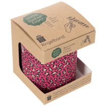 Artikel Dekoband Leoprint Pink Kräuselband für Geschenkverpackungen und Basteln 10mm 100m