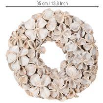 Artikel Kranz Landlotus Blüte Naturdeko Trockenblumen 35cm