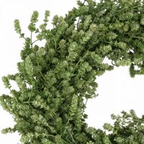 Artikel Weihnachtskranz Deko Grün Trockenblumenkranz Türkranz Leinenkraut Festlich Ø34cm