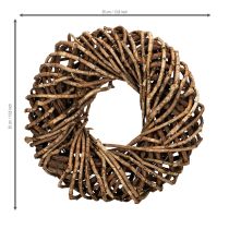 Artikel Kranz aus Naturzweigen Rattankranz rund zum Basteln 35cm