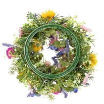 Artikel Türkranz Frühlingsblumen künstlich Blumenkranz für die Haustür Dekoration 30cm
