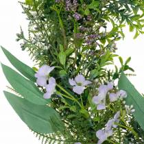 Artikel Dekokranz Eukalyptus, Farn, Blüten Künstlicher Kranz Tischkranz