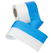Artikel Kranzbänder Moiré Blau-Weiß 125 mm – Hochwertiges Trauerband & Dekoband, Nationalband in edler Optik, 25m Rolle