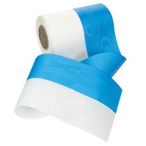 Artikel Kranzbänder Moiré Blau-Weiß 150 mm