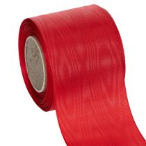 Artikel Kranzband Rot 75mm x 25m - Trauerfloristik & Dekoration, Robustes Schleifenband für Beschriftungen