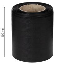 Artikel Kranzband Schwarz 100mm 25m - Trauerband, Schleifenband, Dekoband, Floristikbedarf
