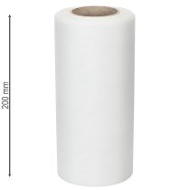 Artikel Kranzband Weiß, 200mm Breite, 25m Rolle, Trauerband, Schleifenband, Dekoband für Trauerfloristik und Anlässe