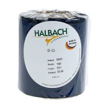 Artikel Kranzband Blau Satin 100mm 25m Trauerband Deko umweltfreundlich