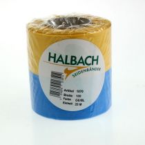 Artikel Kranzband Moiré Blau-Gelb 100mm, Schleifenband National, Vereinsband Deko, Trauerband Festlich, Acetat