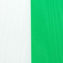 Artikel Kranzbänder Moiré grün-weiß 100mm 25m