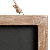 Artikel Kreidetafel zum Aufhängen Vintage Holztafel Natur 40×30cm
