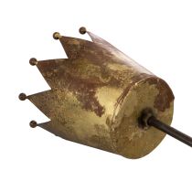 Artikel Deko Krone auf Stab Vintage Deko für Topfpflanzen 73cm