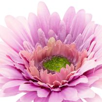 Artikel Künstliche Blumen Gerbera Garten Kunstblumen Lila 47cm 6St