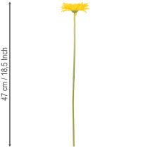 Artikel Künstliche Blumen Gerbera Sonnengelb Gartenblume 47cm 6St