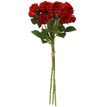 Artikel Künstliche Deko Rosen Leuchtend Rot Ø4cm L45cm 3 St