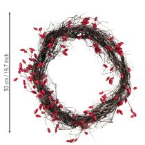 Artikel Künstliche Hagebutten Kranz Deko Herbstkranz Rot Ø50cm