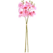 Artikel Künstliche Orchideen Pink Kunstblumen wie echt 56cm 3 St