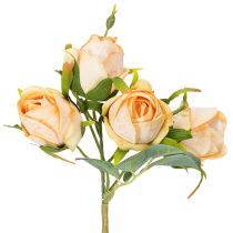 Artikel Kunstblume Rosenstrauß realistische Deko für Wohnbereiche 31cm 3St