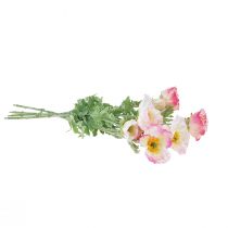 Artikel Künstliche Mohnblumen Deko Seidenblumen Rosa Pink 42cm 4St