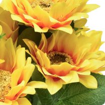 Artikel Künstliche Sonnenblumen Strauß Pick Gelb 45cm