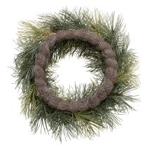 Artikel Künstlicher Kiefernzweig Kranz mit Zapfen 60 cm