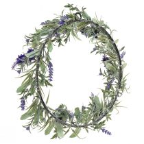Artikel Künstlicher Blumenkranz Lavendel Mediterraner Lavendelkranz Ø35cm 2St