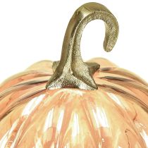 Artikel Kürbis Deko Glas Glaskürbis Tischdeko Orange Ø14cm H18cm