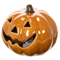 Artikel Keramik Kürbis LED Halloween Dekoration klein 10cm