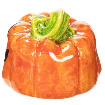 Artikel Deko Kürbis Keramik Dekorationsfigur für Herbst und Halloween 8cm