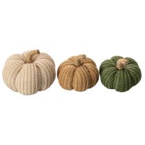 Artikel Deko Kürbis gestrickt Herbstdeko 10cm 6St