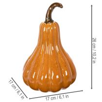 Artikel Kürbis Keramik Herbstliche Tischdekoration 26cm