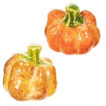 Artikel Deko Kürbis für herbstliche Tischdekoration 6cm 2St