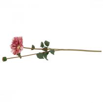 Artikel Kunstblume Dahlie Pink Blüte mit Knospe H57cm