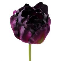 Kunstblumen Tulpen Lila-Grün 84cm - 85cm 3St