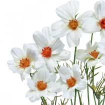 Artikel Kunstblumen Cosmea Weiß Seidenblumen H51cm 3 St
