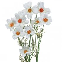 Artikel Kunstblumen Cosmea Weiß Seidenblumen H51cm 3St
