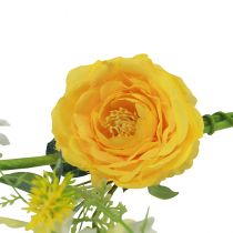 Artikel Kunstblumen Dekohänger Frühling Sommer Gelb Weiß 150cm