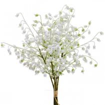 Floristik24 Kunstblumen, künstliche Maiglöckchen Deko Weiß 38cm 5St