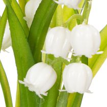 Artikel Kunstblumenstrauß Maiglöckchen in klassischer Vase ideal für Wohnraumdeko 20cm