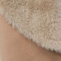 Artikel Kunstfell Deko Fell rund Tischläufer Fellteppich Beige Ø38cm